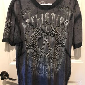 Affliction men’s shirt sleeve shirt